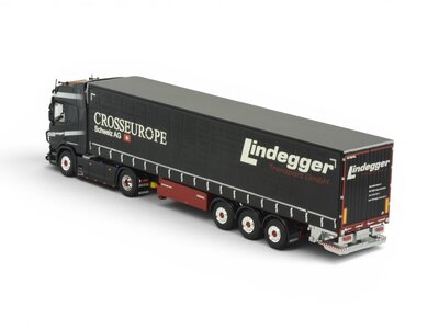 Tekno Tekno Scania Next Gen R-serie Highline with 3-axle curtainside trailer LINDEGGER