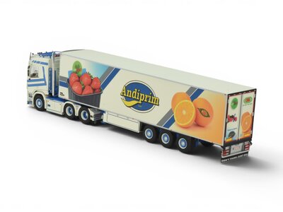 Tekno Tekno Scania Next Gen R530 V8 6x2 en 3-assige koeloplegger CIBATRANS