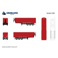 Cavallino  3-as schroot kipper Rood BASIC LINE