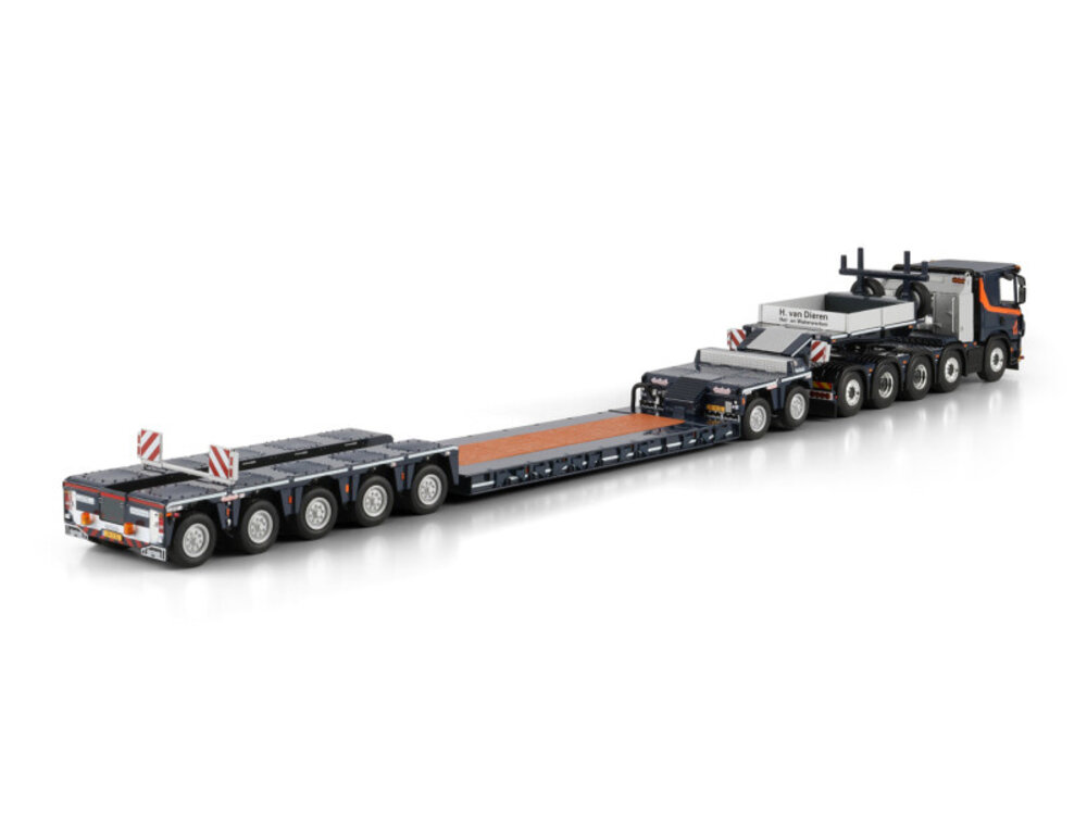 WSI WSI Scania P Low 10x4 with 5 axle lowloader + 2-axle dolly H. VAN DIEREN