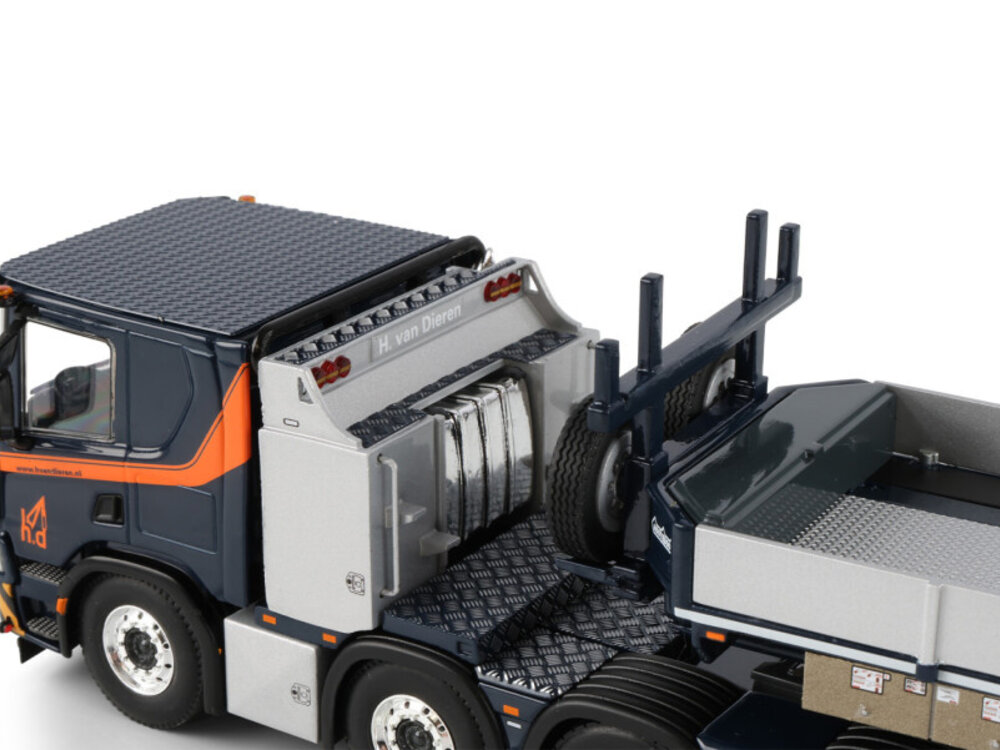 WSI WSI Scania P Low 10x4 with 5 axle lowloader + 2-axle dolly H. VAN DIEREN