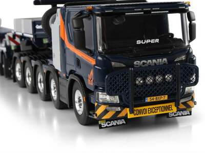 WSI WSI Scania P Low 10x4 with 5 axle lowloader + 2-axle dolly H. VAN DIEREN