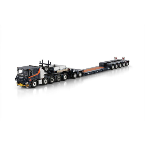 WSI WSI Scania P Low 10x4 with 5 axle lowloader + 2-axle dolly H. VAN DIEREN
