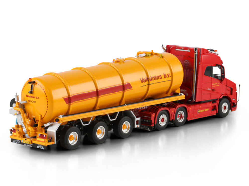 WSI WSI Volvo Vlastuin Torpedo VT5 6x2 met 3-assige vacuum tank trailer VAKUTRANS
