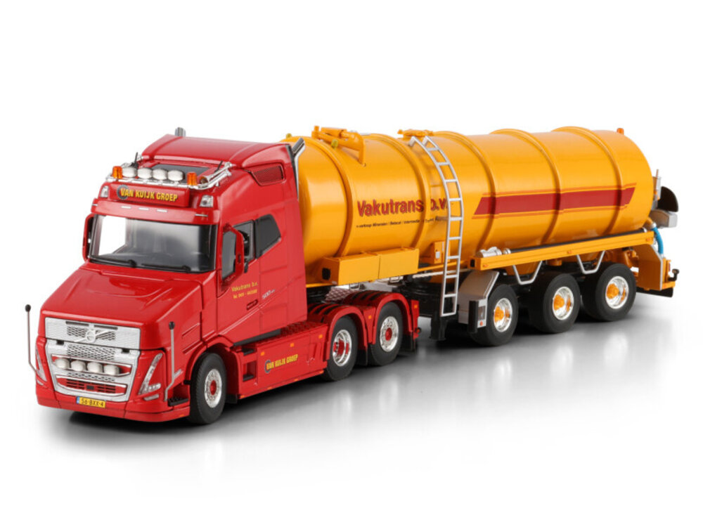 WSI WSI Volvo Vlastuin Torpedo VT5 6x2 met 3-assige vacuum tank trailer VAKUTRANS