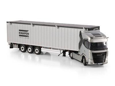 WSI WSI DAF XG 4x2 met 3-asssige beweegbare vloer oplegger KNAPEN TRAILERS