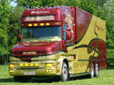 WSI WSI Scania 4-serie torpedo topline riged box truck 6x2 KOEN HENDRICKX
