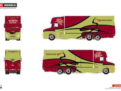 WSI WSI Scania 4-serie torpedo topline riged box truck 6x2 KOEN HENDRICKX