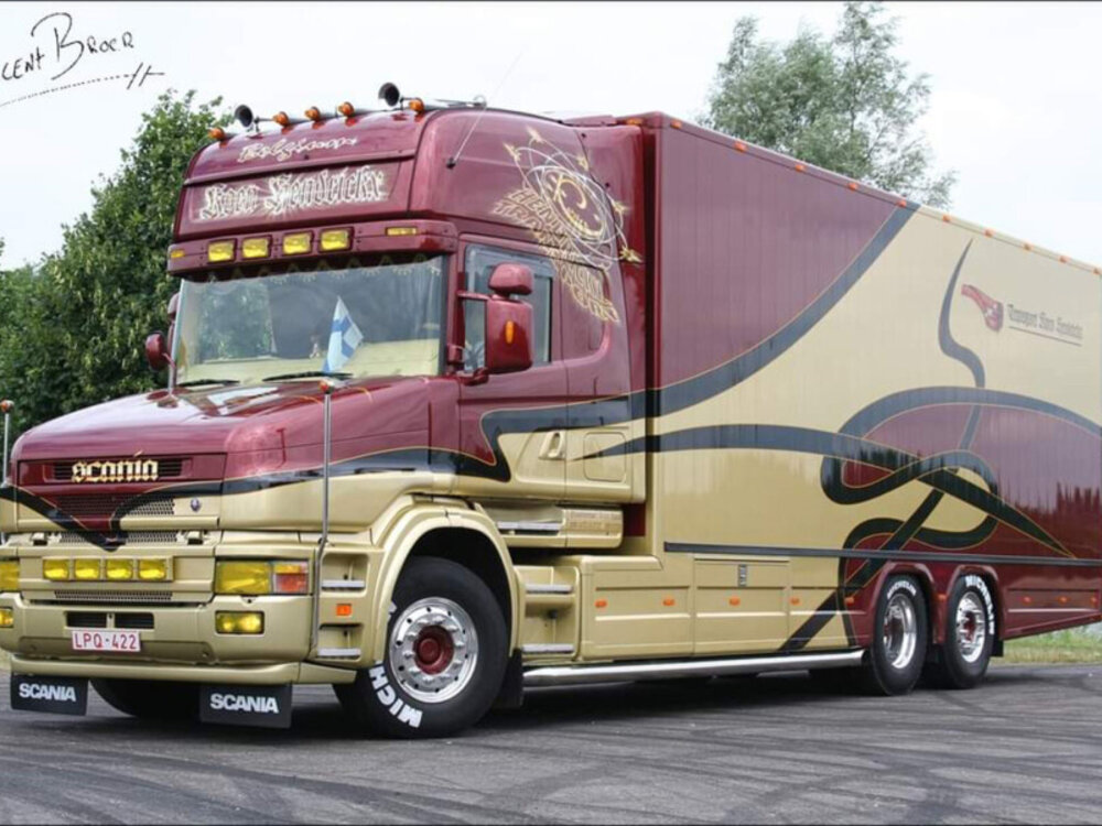 WSI WSI Scania 4-serie torpedo topline riged box truck 6x2 KOEN HENDRICKX