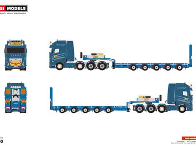 WSI WSI Volvo FH5 Globetrotter XL 8x4 met 5-assige manoovr AKKA FRAKT