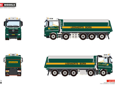 WSI WSI Mercedes-Benz Arocs MP4 2.300MM classic space tipper truck 10x4 LEENEARTS BORN