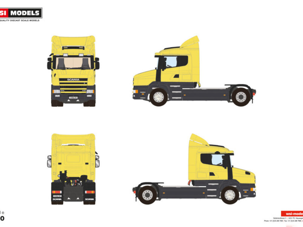 WSI WSI Scania 4-serie low roof 4x2  PREMIUM LINE