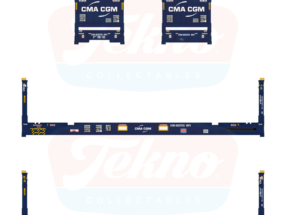 Tekno Tekno 40ft flatrack container TB CMA-CGM