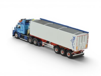 Tekno Tekno Scania 3-serie Torpedo met 3-assige Stas kipper FRANK NIELSEN