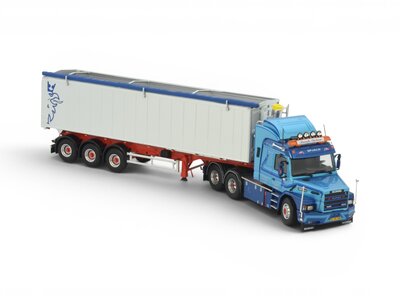 Tekno Tekno Scania 3-serie Torpedo met 3-assige Stas kipper FRANK NIELSEN