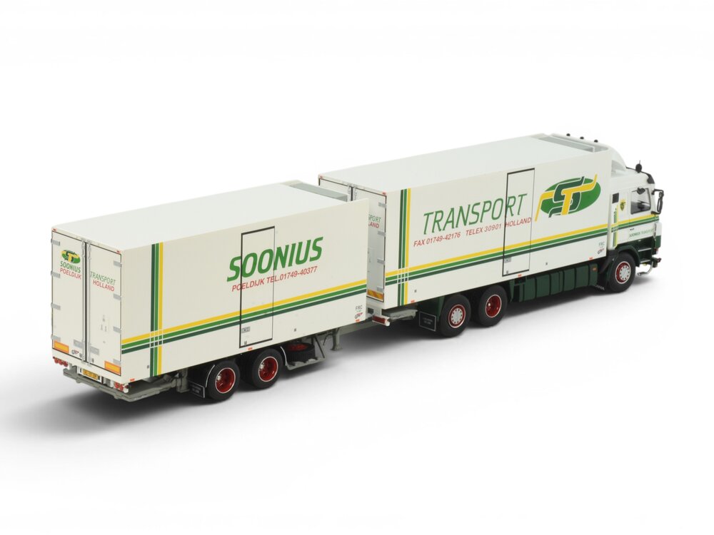 Tekno Tekno Scania 3-serie riged truck with 2-axle trailer SOONIUS