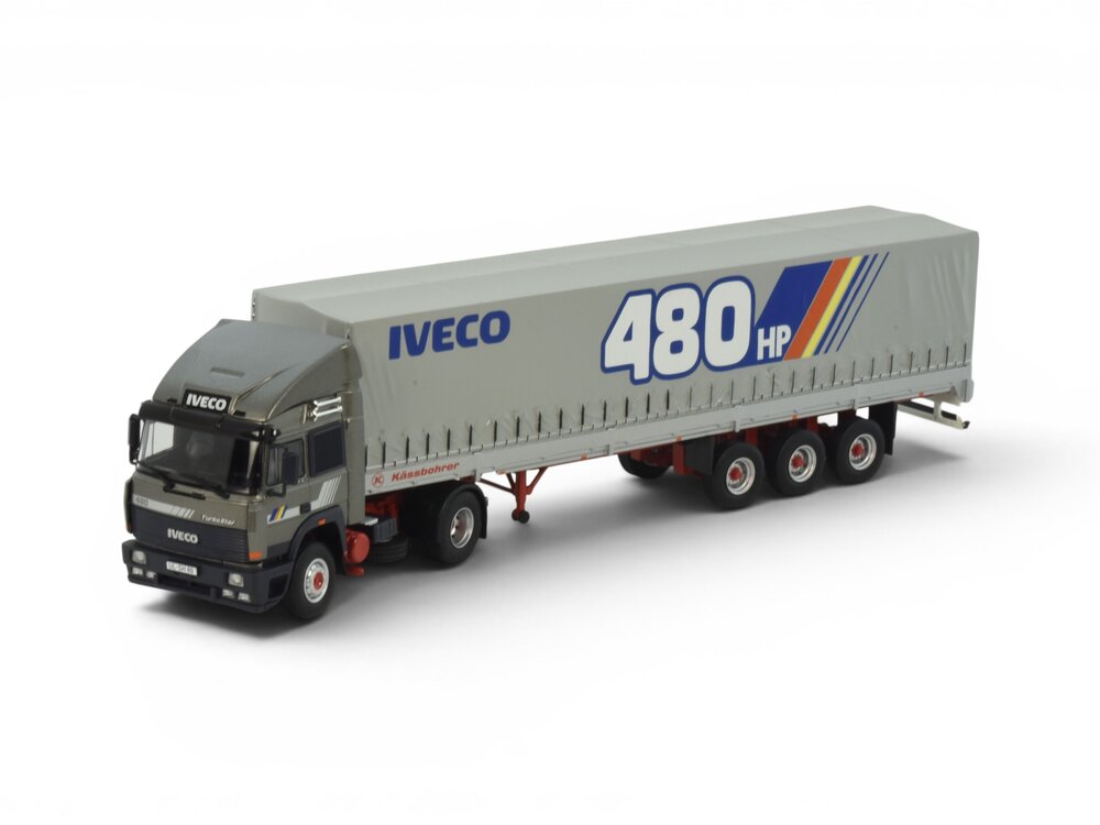Tekno Tekno Iveco Turbostar Demo 480PK met 3-as huifoplegger