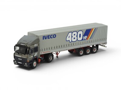 Tekno Tekno Iveco Turbostar Demo 480PK met 3-as huifoplegger