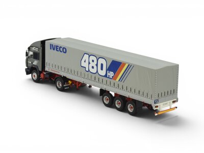 Tekno Tekno Iveco Turbostar Demo 480PK met 3-as huifoplegger