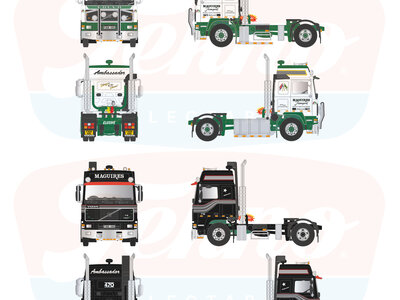 Tekno Tekno SET 2 x Volvo F16 Globetrotter 4x2 MAGUIRES