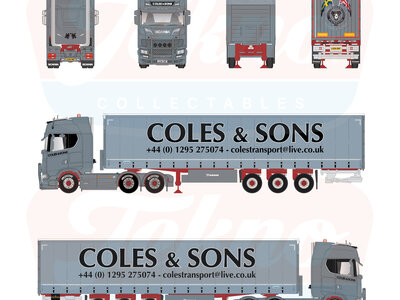 Tekno Tekno Scania Next Gen S-Highline with 3-axle curtainside trailer COLES & SONS