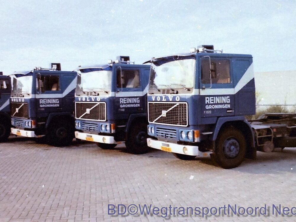 Tekno Tekno Volvo F10 4x2 tractor with 3-axle tilt trailer REINING