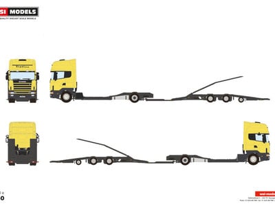 WSI WSI Scania R4 Topline 4x2 truck transporter combi PREMIUM LINE