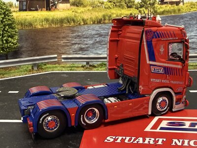 WSI WSI Volvo FH5 6x2 midlift & Scania S Lowline 6x2 tag axle Tractor set Stuart Nicol Transport SNT Scotland