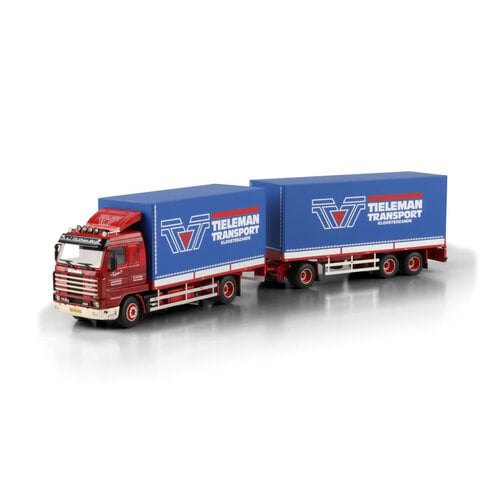 WSI WSI Scania 3-serie Streamline bakwagen met 3-as oplegger TIELEMAN