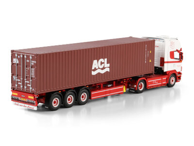 WSI WSI Scania 4-serie Topline met 3-as container oplegger + 40ft. container FERDI VAN DEN HEUVEL