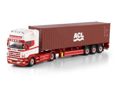 WSI WSI Scania 4-serie Topline with 3-axle container trailer + 40ft. container FERDI VAN DEN HEUVEL