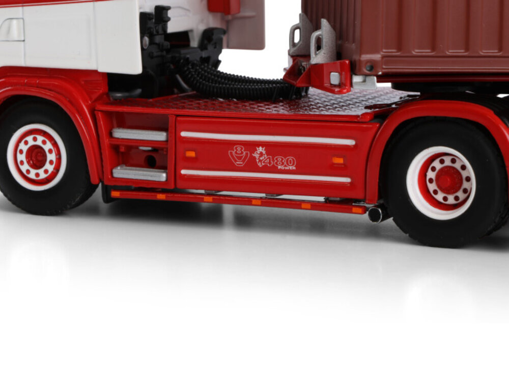 WSI WSI Scania 4-serie Topline with 3-axle container trailer + 40ft. container FERDI VAN DEN HEUVEL