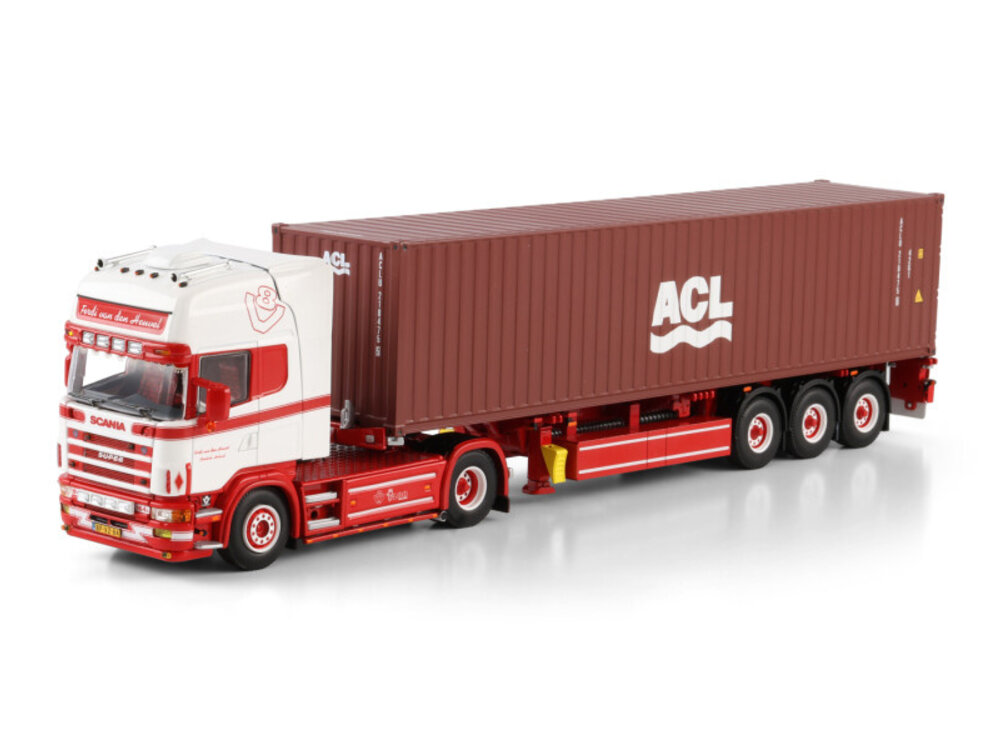 WSI WSI Scania 4-serie Topline with 3-axle container trailer + 40ft. container FERDI VAN DEN HEUVEL