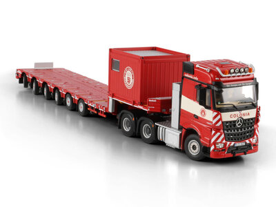 WSI WSI Mercedes Arocs MP4 Big Space 6x4 + 6-axle manoovr + 10ft. container COLONIA