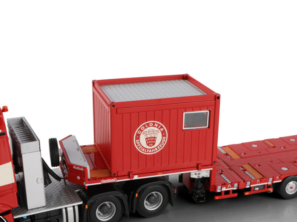 WSI WSI Mercedes Arocs MP4 Big Space 6x4 + 6-axle manoovr + 10ft. container COLONIA