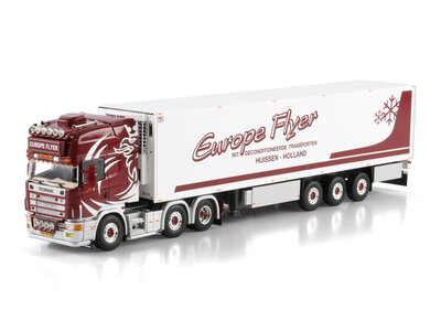 WSI WSI Scania 4-serie Topline 4x2 with 3-axle reefer trailer EUROPE FLYER