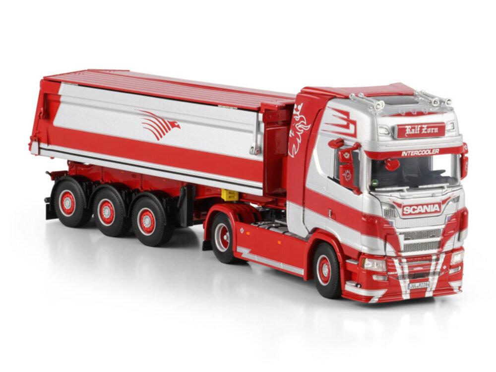 WSI WSI Scania S Highline 4x2 with 3-axle non steering  tipper trailer RALF ZORN