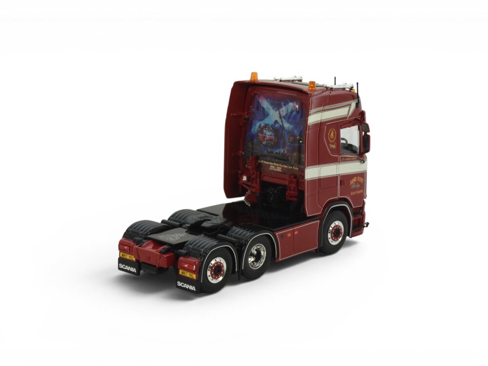 Tekno Tekno Scania Next Gen S580 Highline 6x2 sleepas trekker JAMIE SCOTT (Verpakt in luxe giftbox)