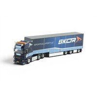 Tekno Scania R-serie Topline met stepdeck oplegger SKOR