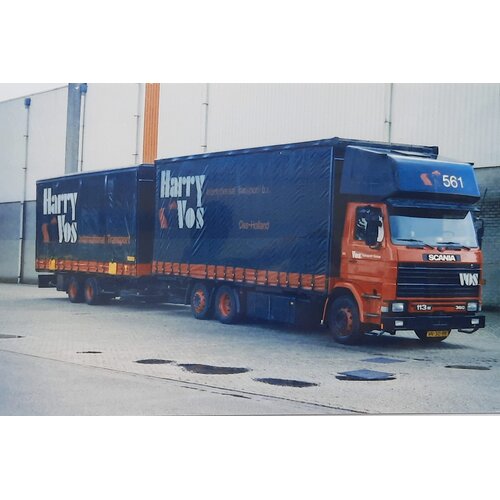 Tekno Tekno Scania 3 Serie Topsleeper Schuifzeilencombi HARRY VOS LOGISTICS