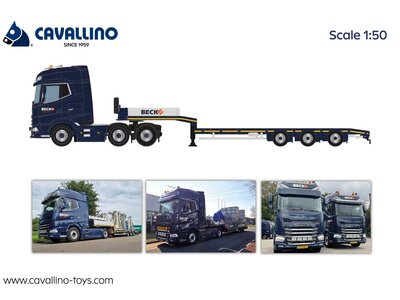 Cavallino Cavallino DAF XG+  6x2 with 3-axle semi-lowloader BECK LOGISTICS