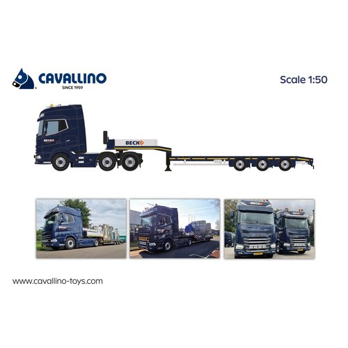 Cavallino Cavallino DAF XG+  6x2 with 4-axle semi-lowloader BECK LOGISTICS