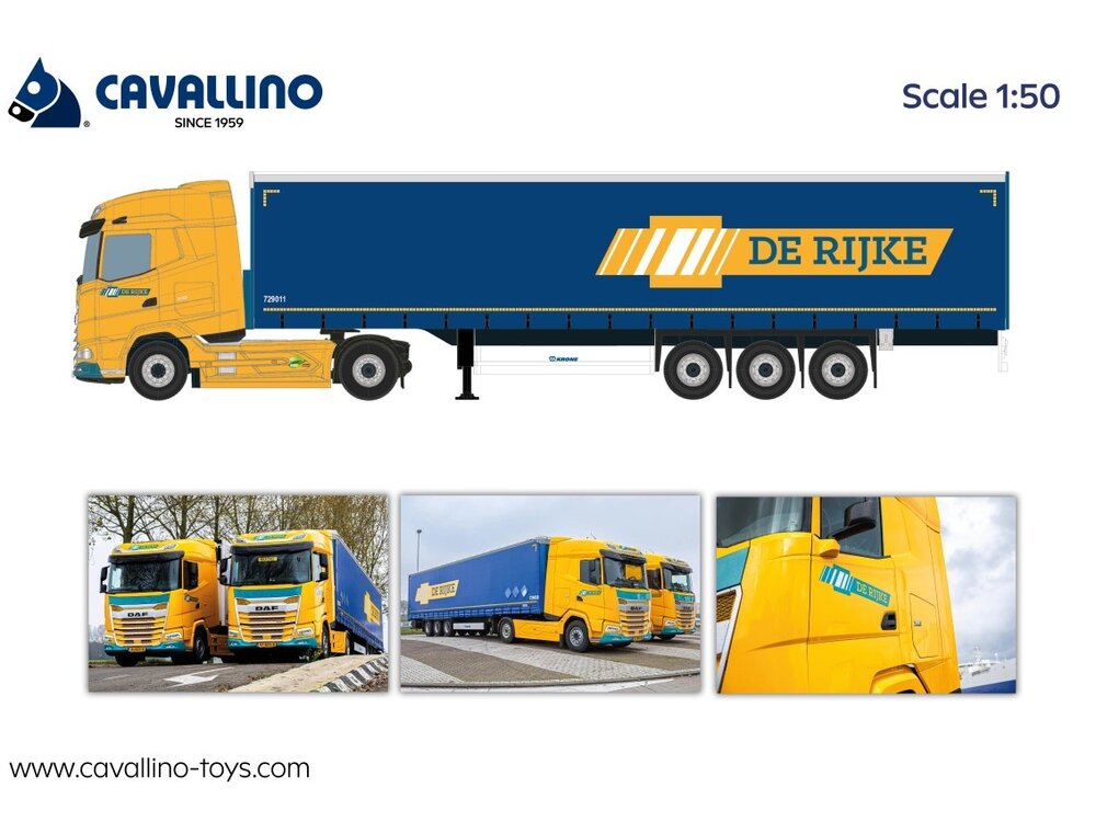 Cavallino Cavallino DAF XG met 3-as zeiloplegger DE RIJKE