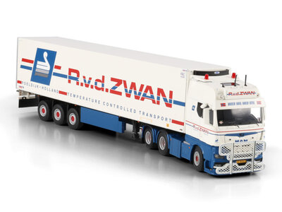WSI WSI MAN TGX GX 6x2 met 3-assige koeloplegger R. V.D. ZWAN