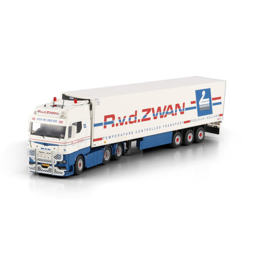 WSI WSI MAN TGX GX 6x2 met 3-assige koeloplegger R. V.D. ZWAN