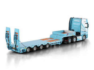 WSI WSI Scania S Highline 6x2 met 4-assige dieplader + oprijplaten CEPELLUDO