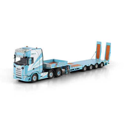 WSI WSI Scania S Highline 6x2 with 4-axle Semi low loader + ramps CEPELLUDO