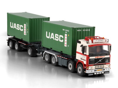 WSI WSI Volvo F12  8x2 -  4-assige motor wagen  + 3-as container oplegger + 2 x 20ft. container N. MIJNDERS