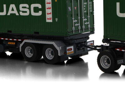WSI WSI Volvo F12  8x2 -  4-assige motor wagen  + 3-as container oplegger + 2 x 20ft. container N. MIJNDERS