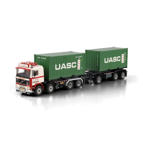 WSI WSI Volvo F12 Rigid truck 8x2  with 3-axle container trailer + 2 x 20ft. container N. MIJNDERS